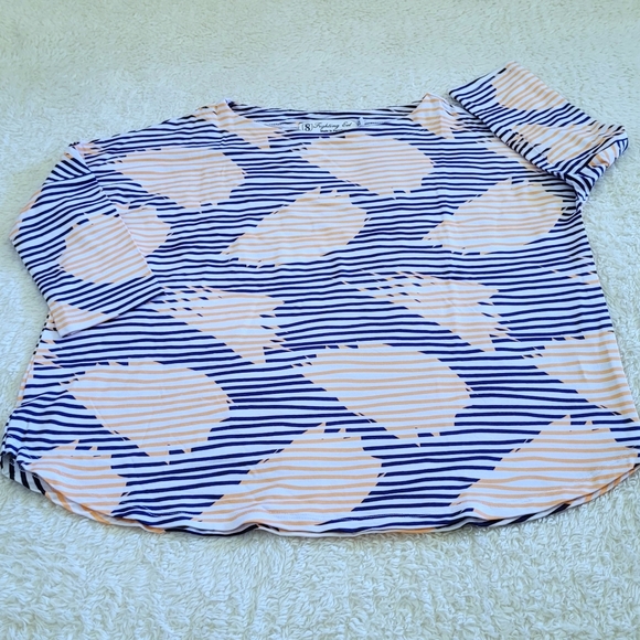 Fighting🤼‍♀️ Eel Top Ayako in Navy Stripe Modal - NWT - Picture 10 of 12